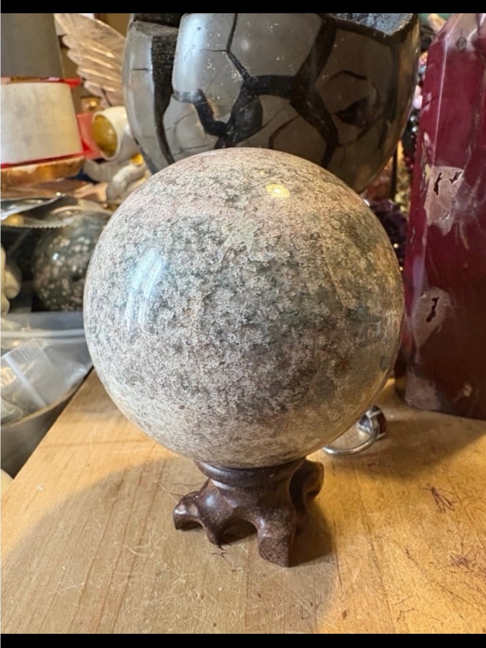 Thousand Layer Garden Quartz Sphere - Picture 5 of 5